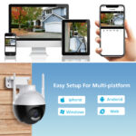 2MP 5MP PTZ Auto Tracking Night Vision 360 Degree CCTV Outdoor Wireless Security Home IP WIFI Camera  